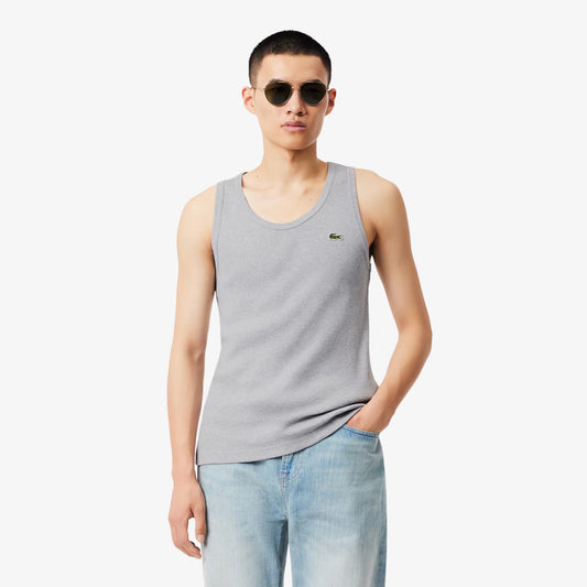 Slim Fit Ribbed Cotton Tank Top