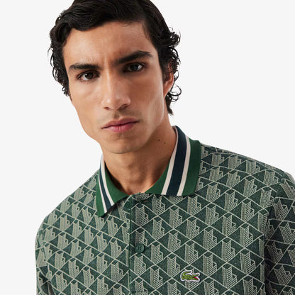 Polo classique en jacquard monogrammé