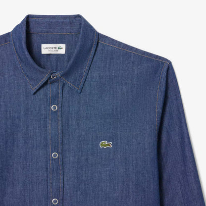 Chemise en jean légère coupe droite