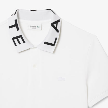 Polo Slim en Jacquard avec Marque