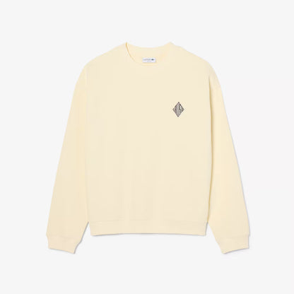 Sweat-shirt en piqué double face à écusson