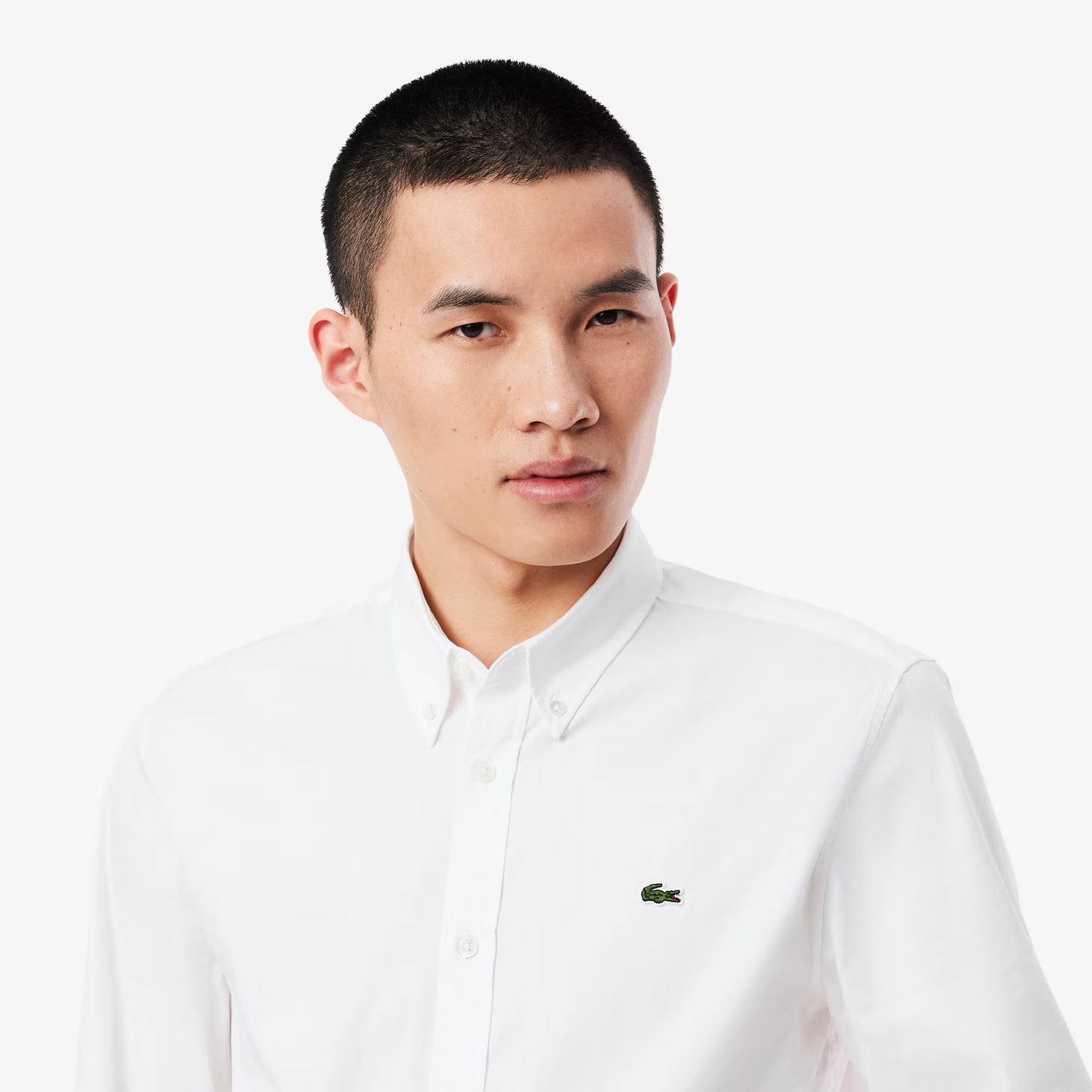 Chemise en coton coupe slim