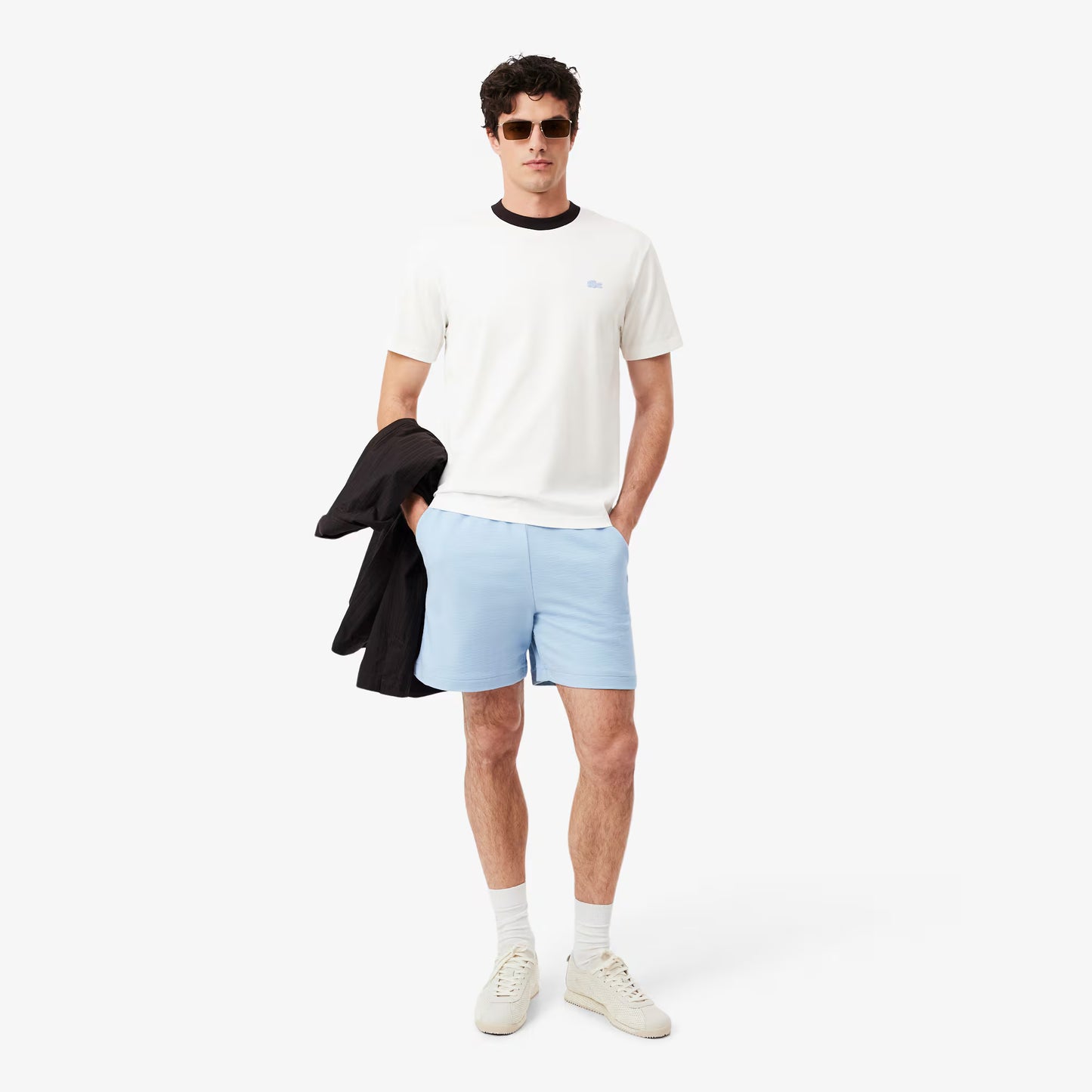 T-shirt en coton color-block coupe classique