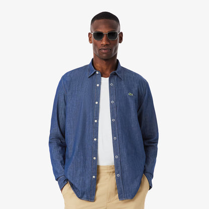 Chemise en jean légère coupe droite