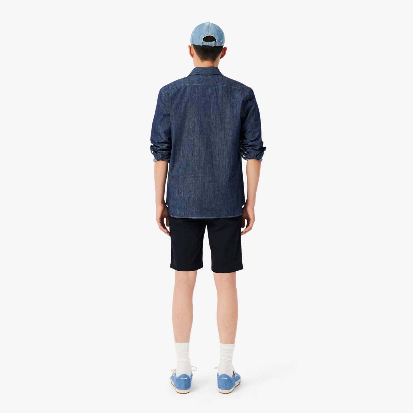 Shorts chino ajustés en coton stretch