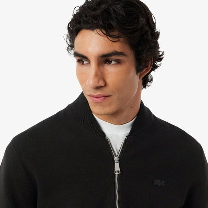 Blouson bomber en maille double face zippé