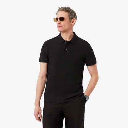 Polo en maille côtelée coupe droite