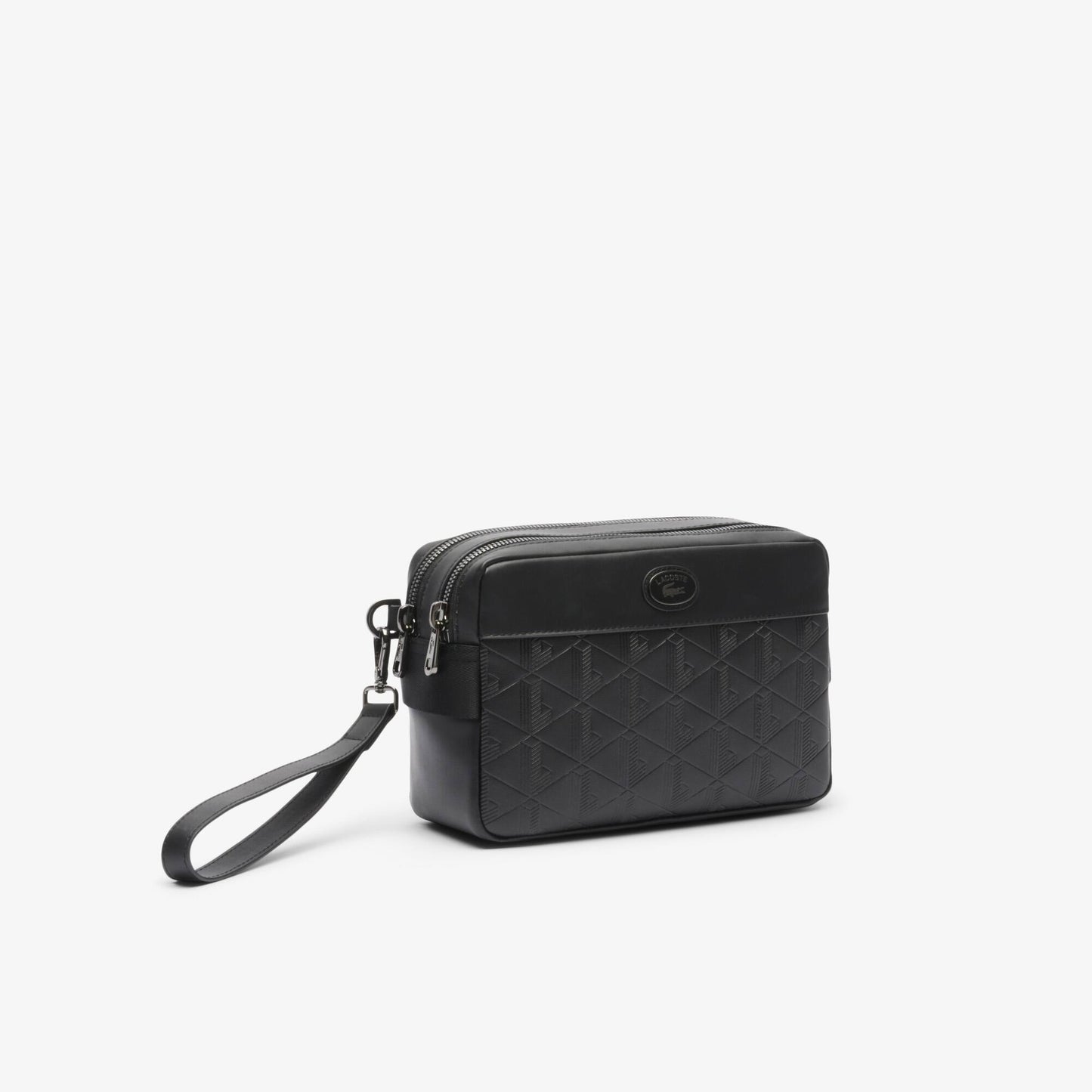 Pochette en cuir siglée