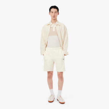 Short en molleton color-block coupe droite