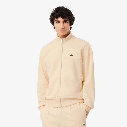 Sweat-shirt zippé à liseré contrastant