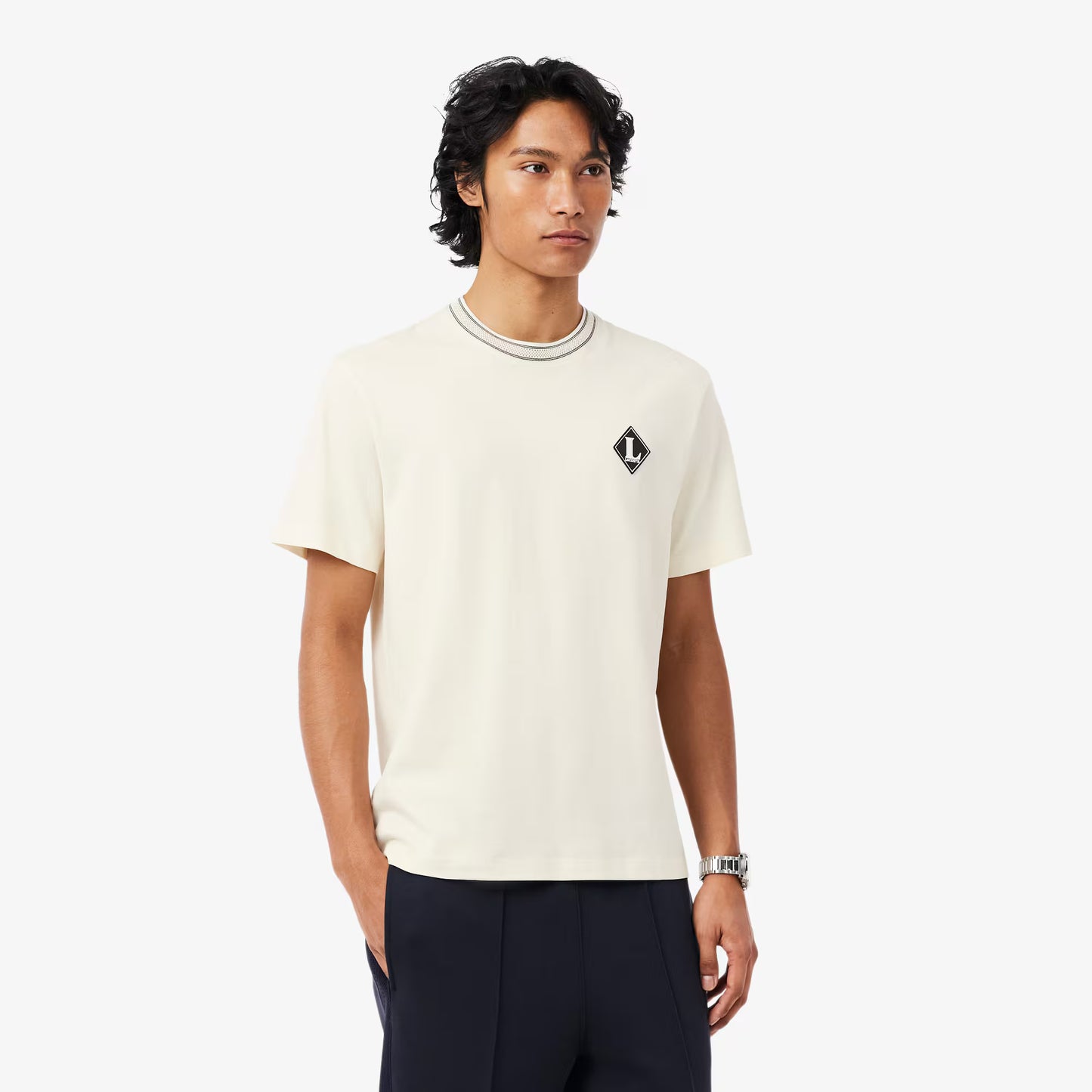 T-shirt avec badge "Fabriqué en France"