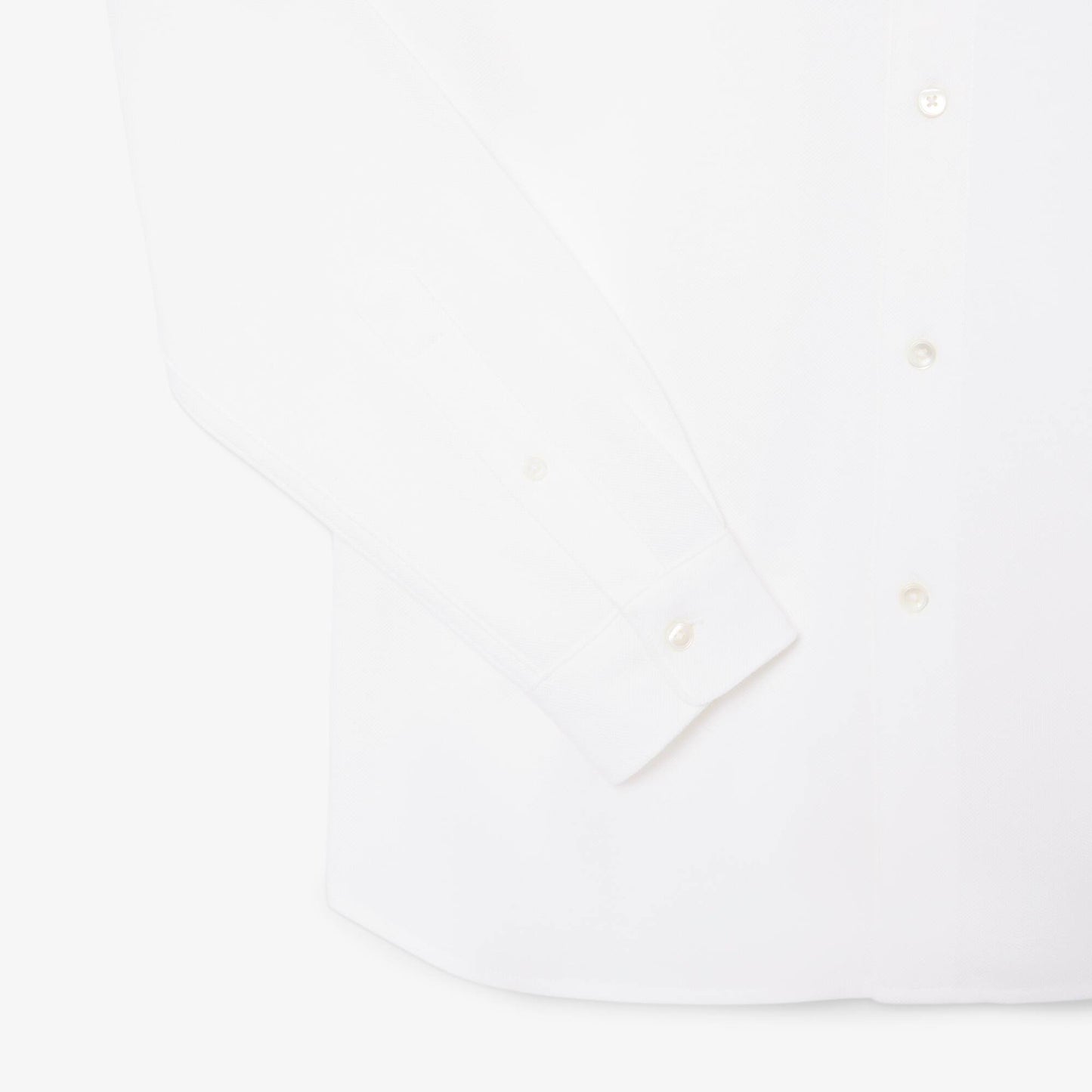 Chemise en piqué de coton coupe ajustée
