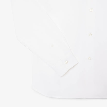 Chemise en piqué de coton coupe ajustée
