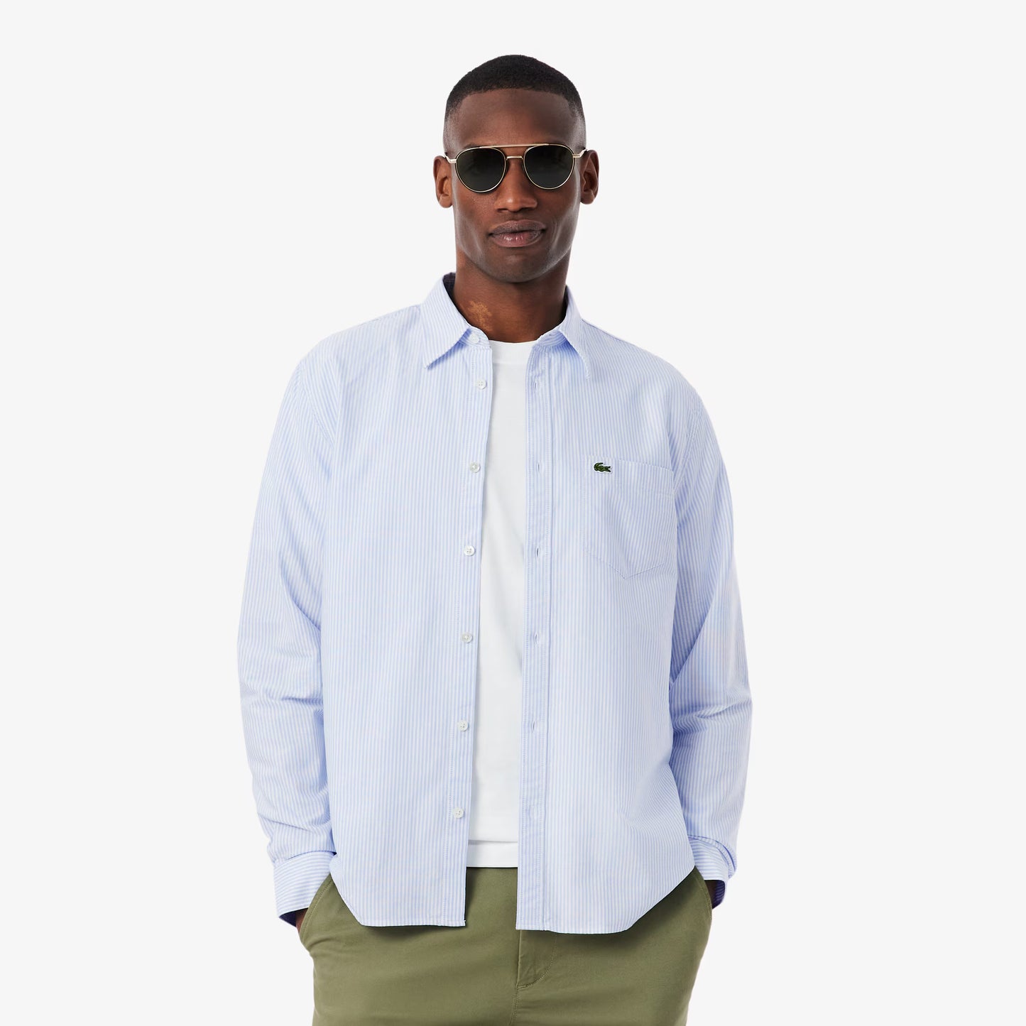Chemise Oxford rayée coupe classique 2