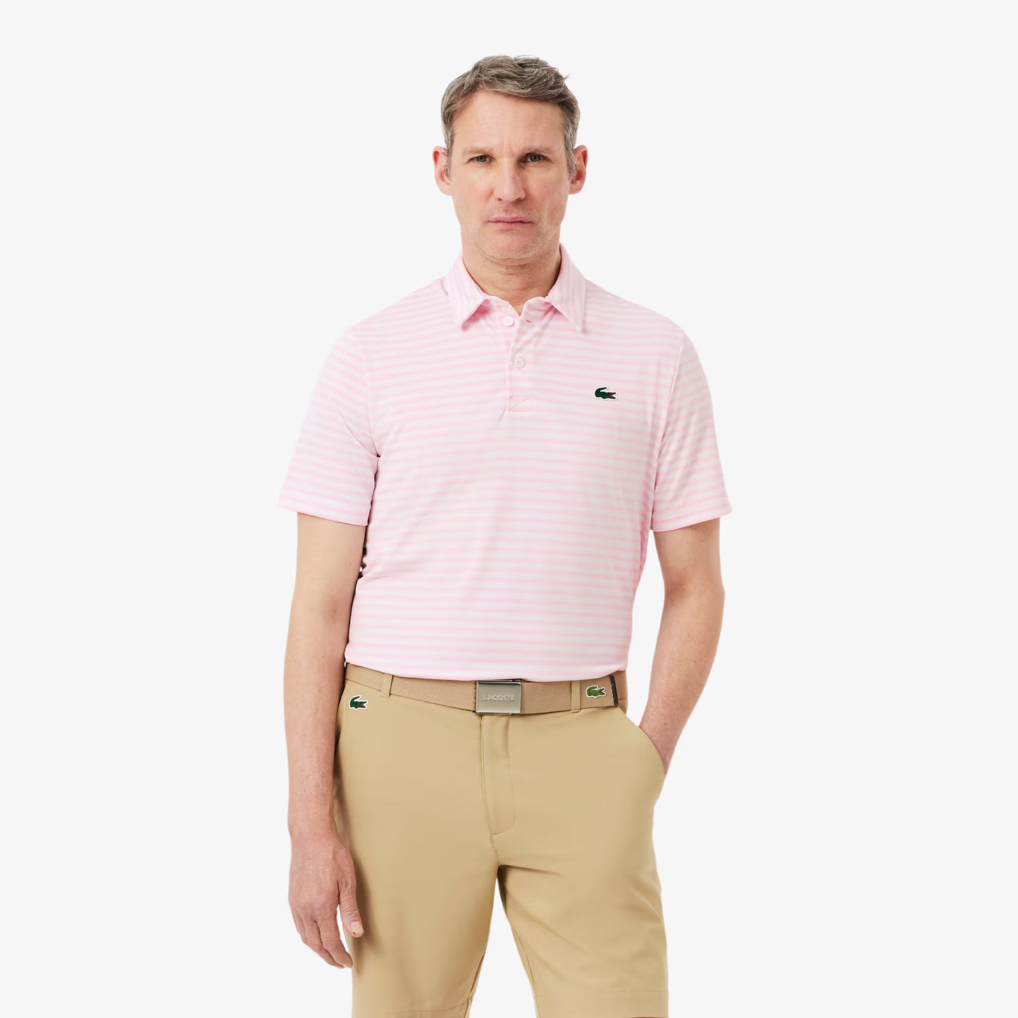 Polo de golf rayé Regular Fit Ultra Dry