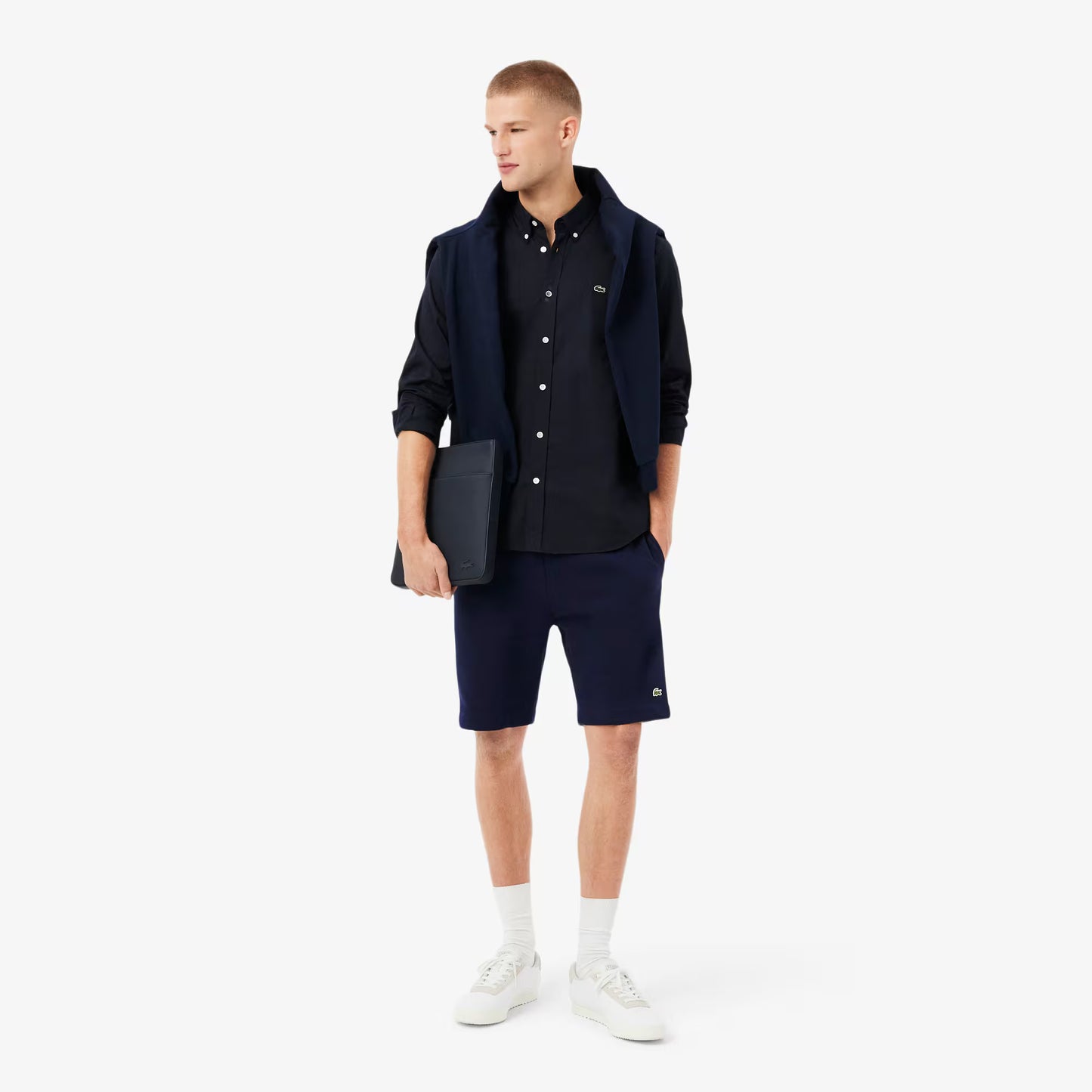 Shorts en molleton coupe droite