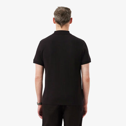 Polo en maille côtelée coupe droite