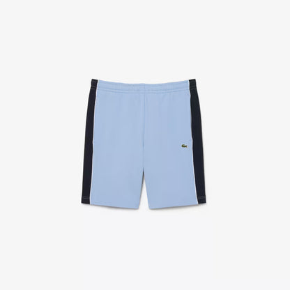 Short en molleton color-block coupe droite