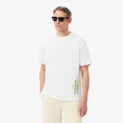 T-shirt en coton imprimé coupe décontractée