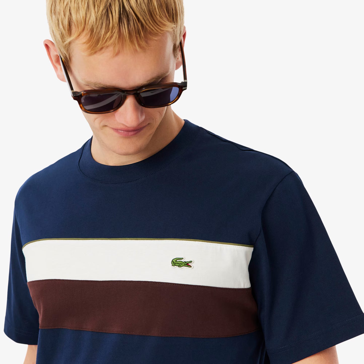 T-shirt color block en jersey