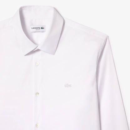 Chemise slim en popeline stretch
