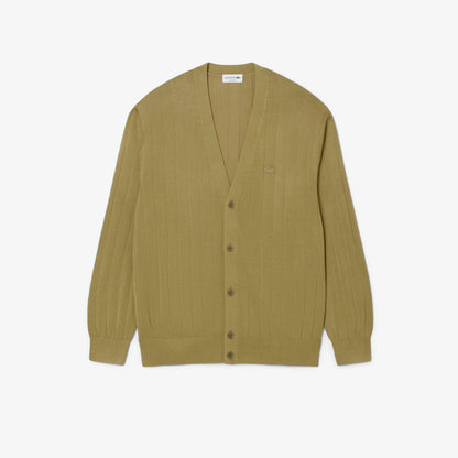 Cardigan en maille côtelée fluide