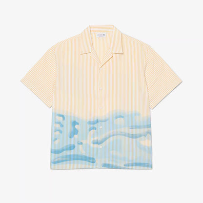 Chemise à rayures crocodile coupe décontractée