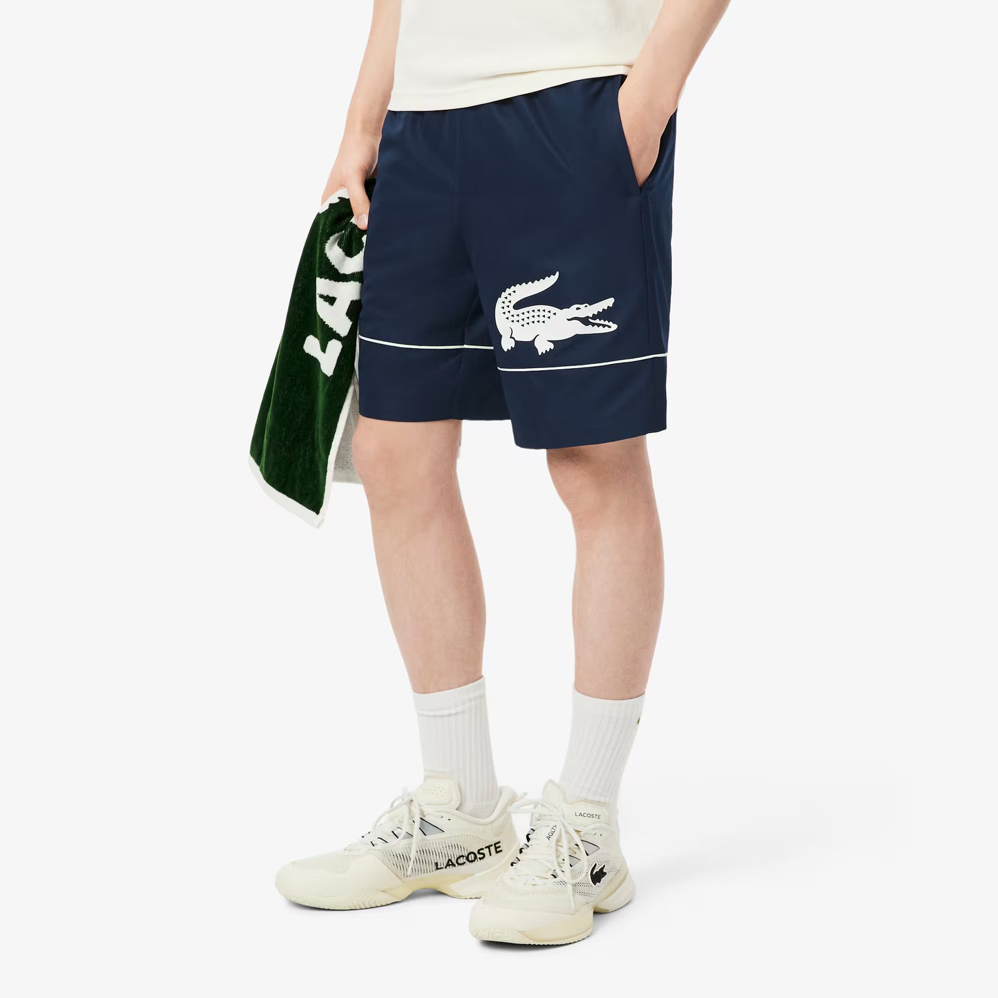 Shorts de tennis en taffetas de losange imprimé