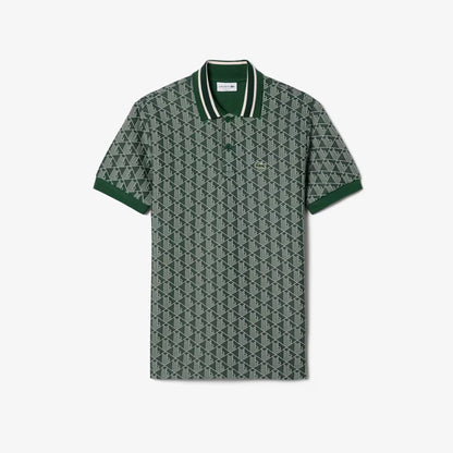 Polo classique en jacquard monogrammé