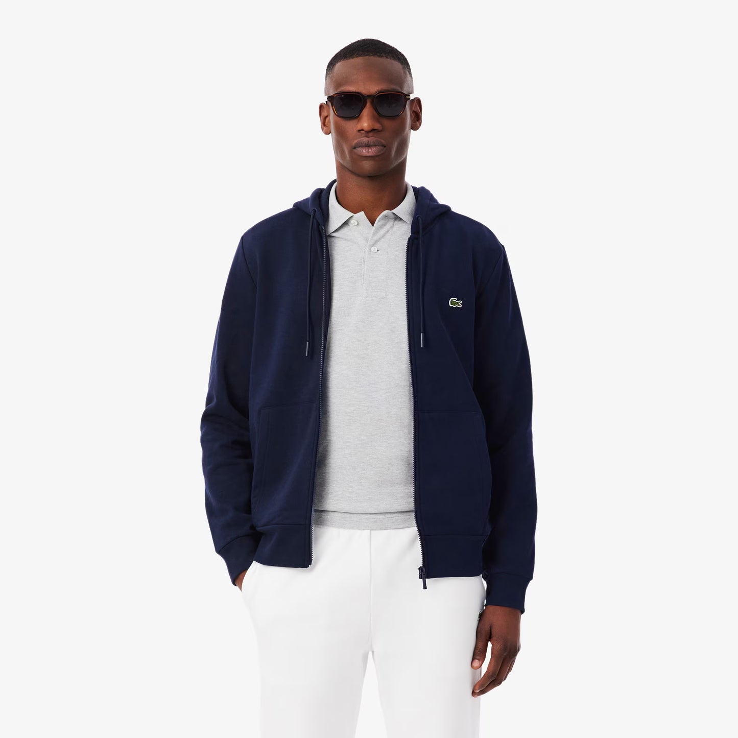 Sweat à capuche en polaire zippé