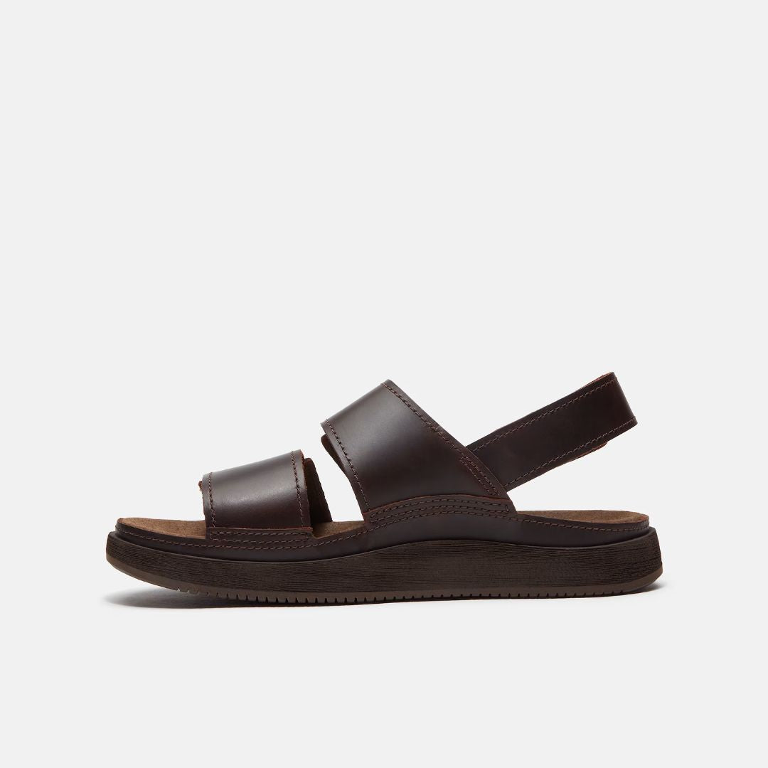 Casco Cove Backstrap Sandal Dark Brown Full Grain