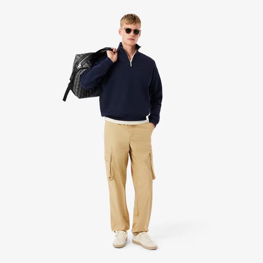 Heavy Fleece Zipper Neck Sweatshirt