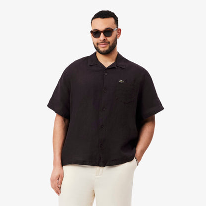 Chemise en lin coupe décontractée