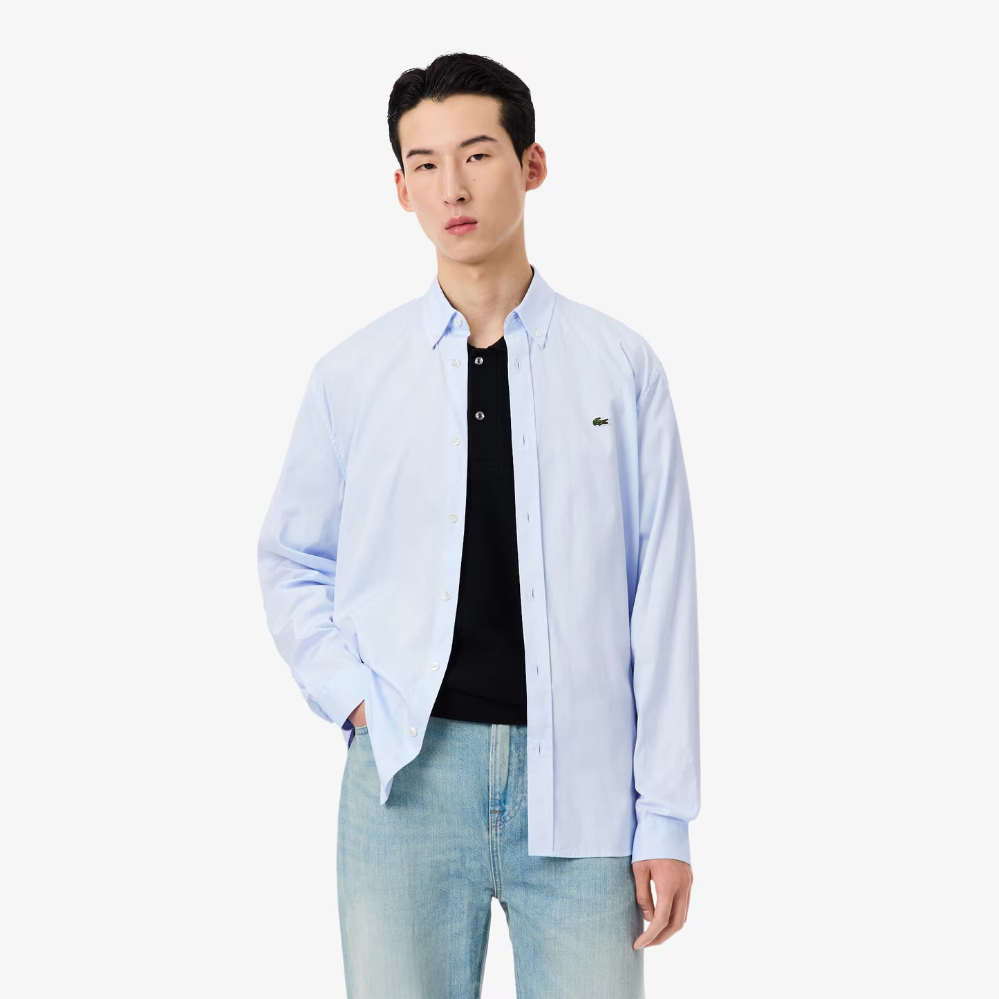 Chemise en coton coupe droite