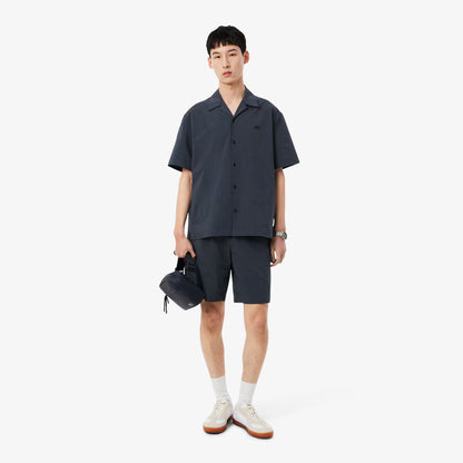 Chemise en seersucker coupe décontractée