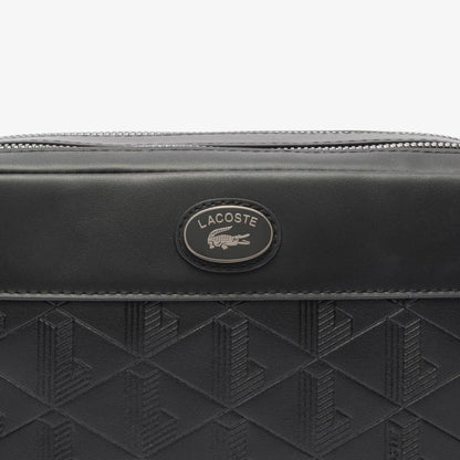 Pochette en cuir siglée