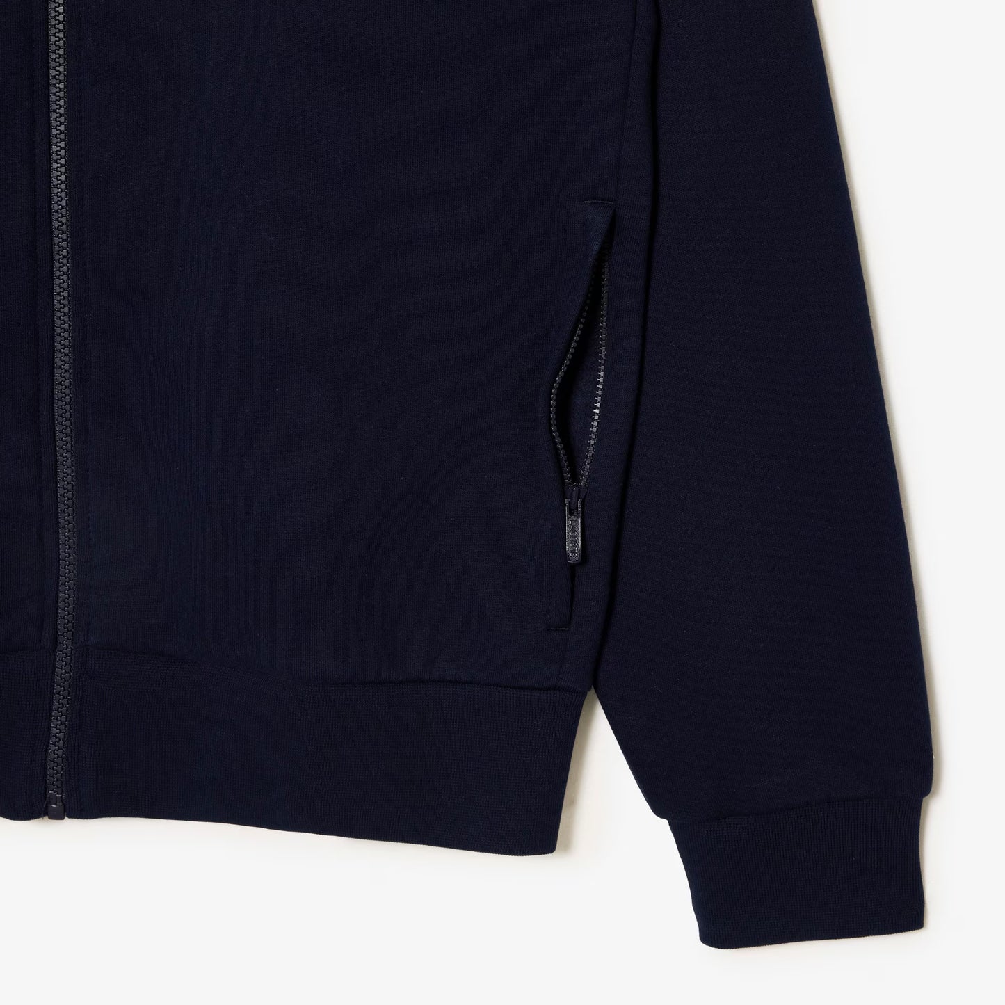 Sweat molletonné col montant zippé