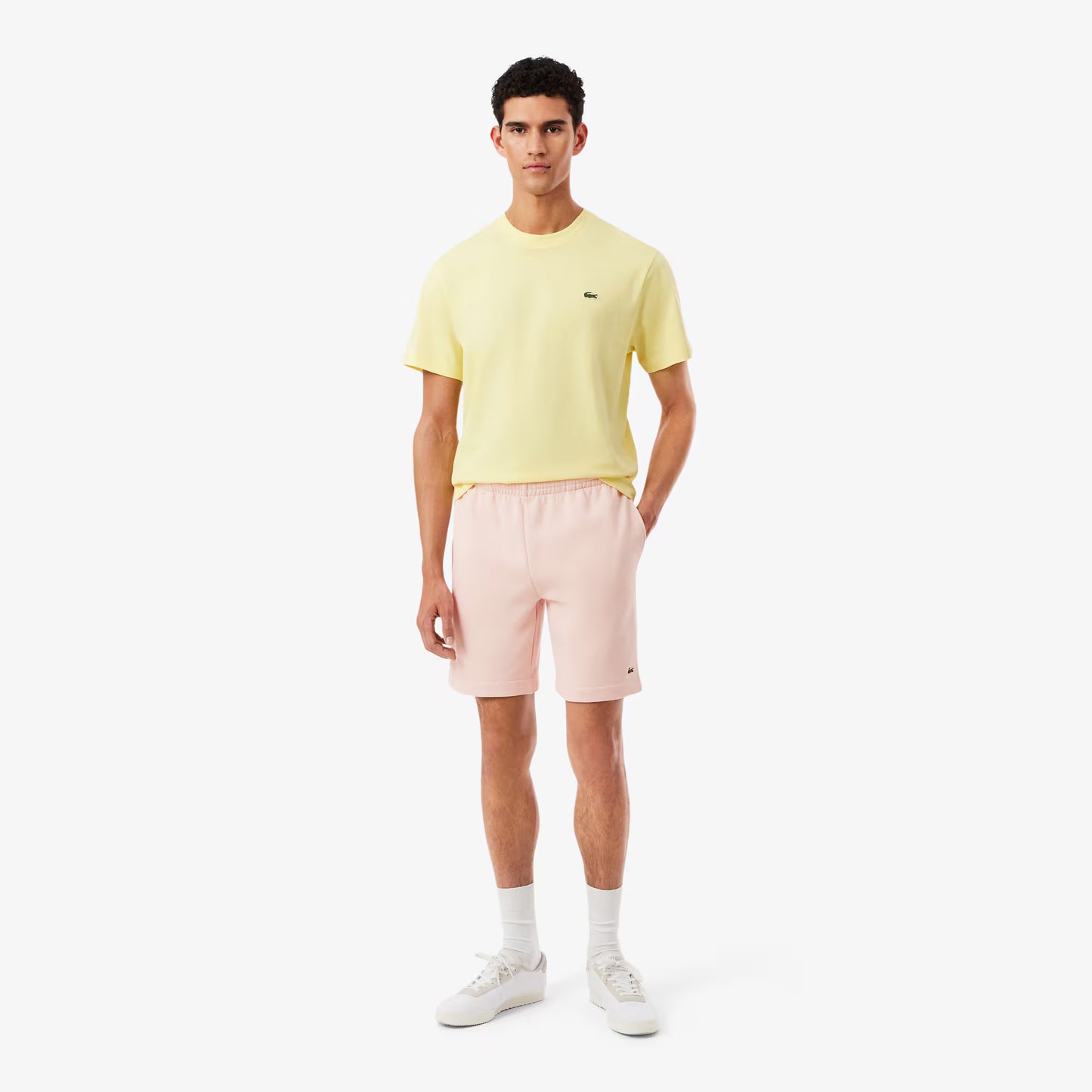 Shorts en molleton coupe droite
