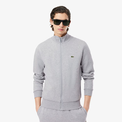 Sweat molletonné col montant zippé