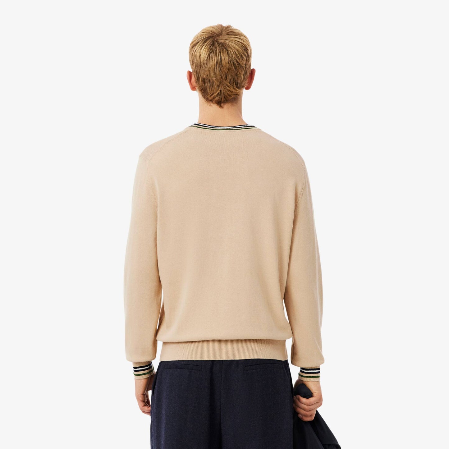 Pull en jersey de coton rayé