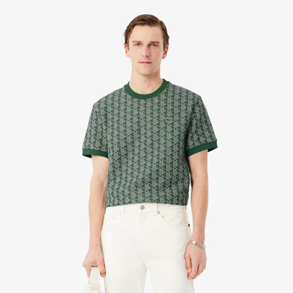 T-shirt en jacquard monogrammé