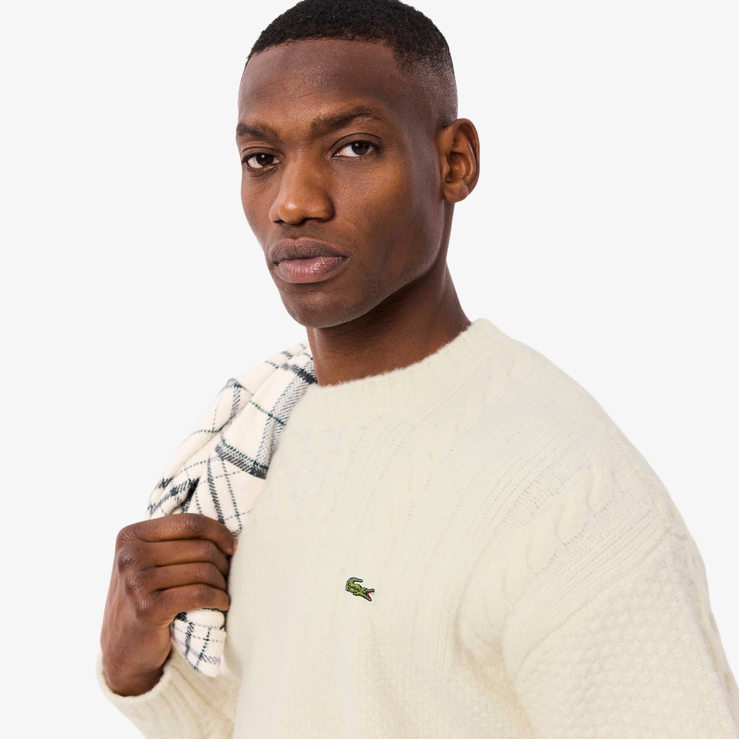 Pull en laine à effet patchwork coupe décontractée
