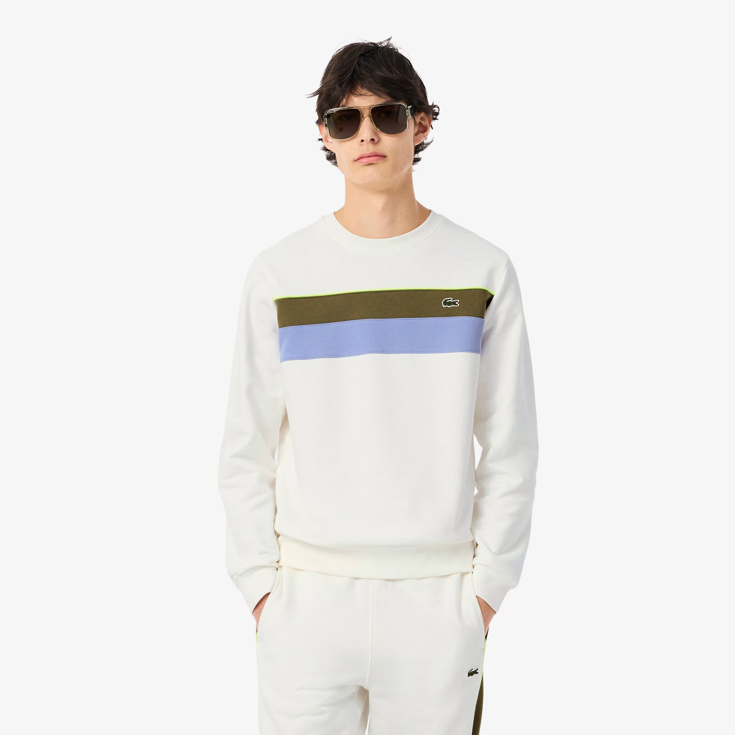 Sweat-shirt en molleton color-block