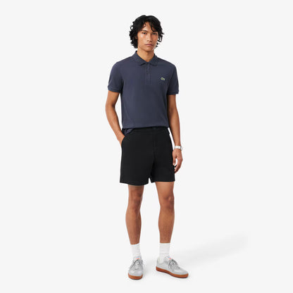 Short en coton stretch coupe droite