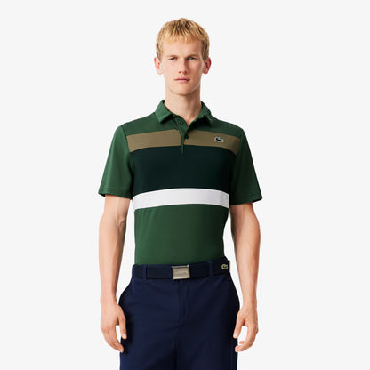 Polo de golf color block coupe droite