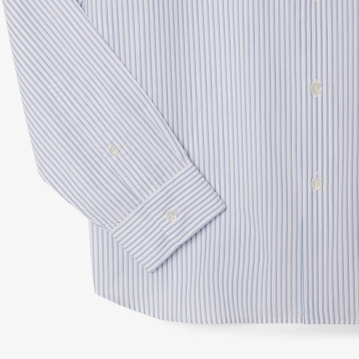 Chemise popeline rayée coupe droite