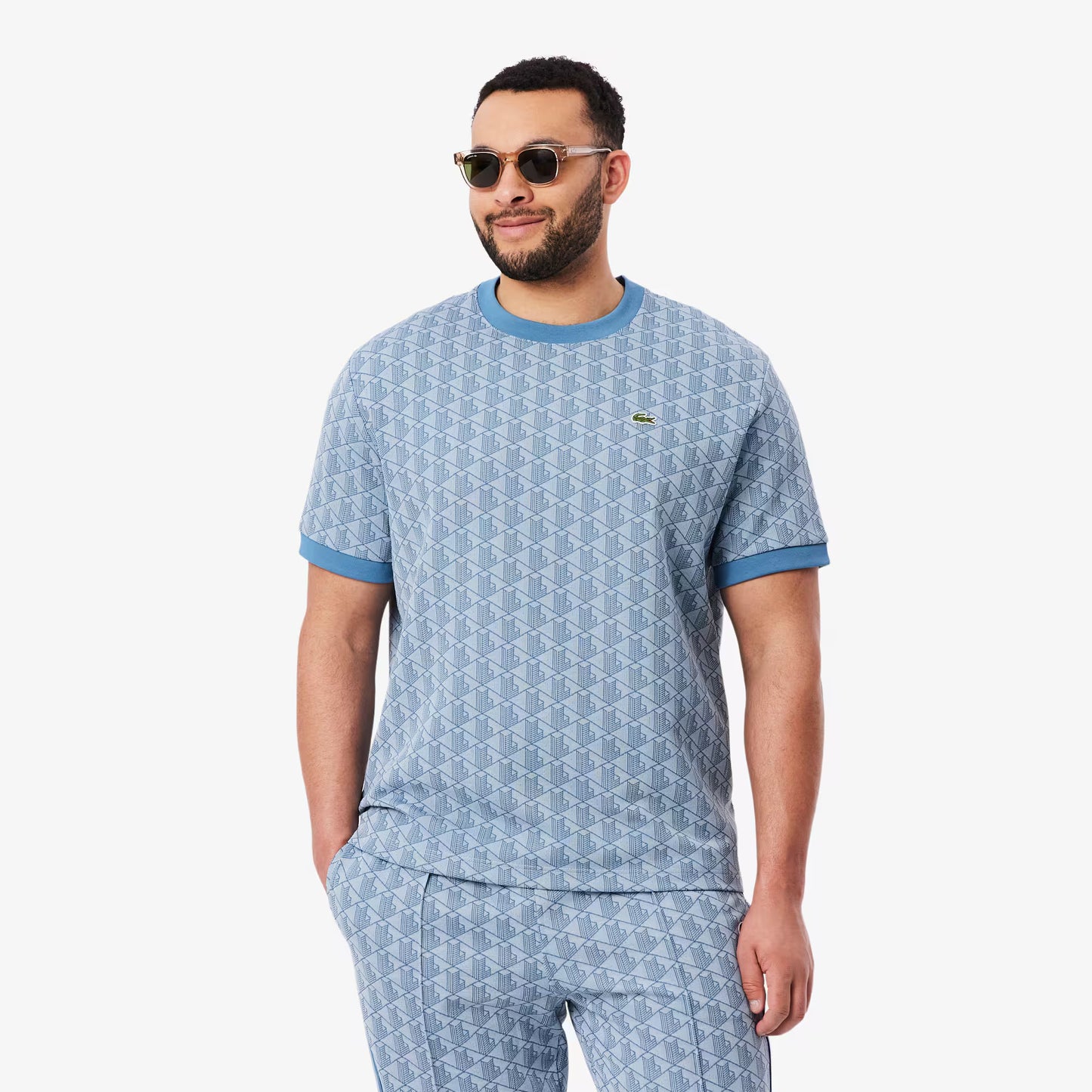 T-shirt en jacquard monogrammé