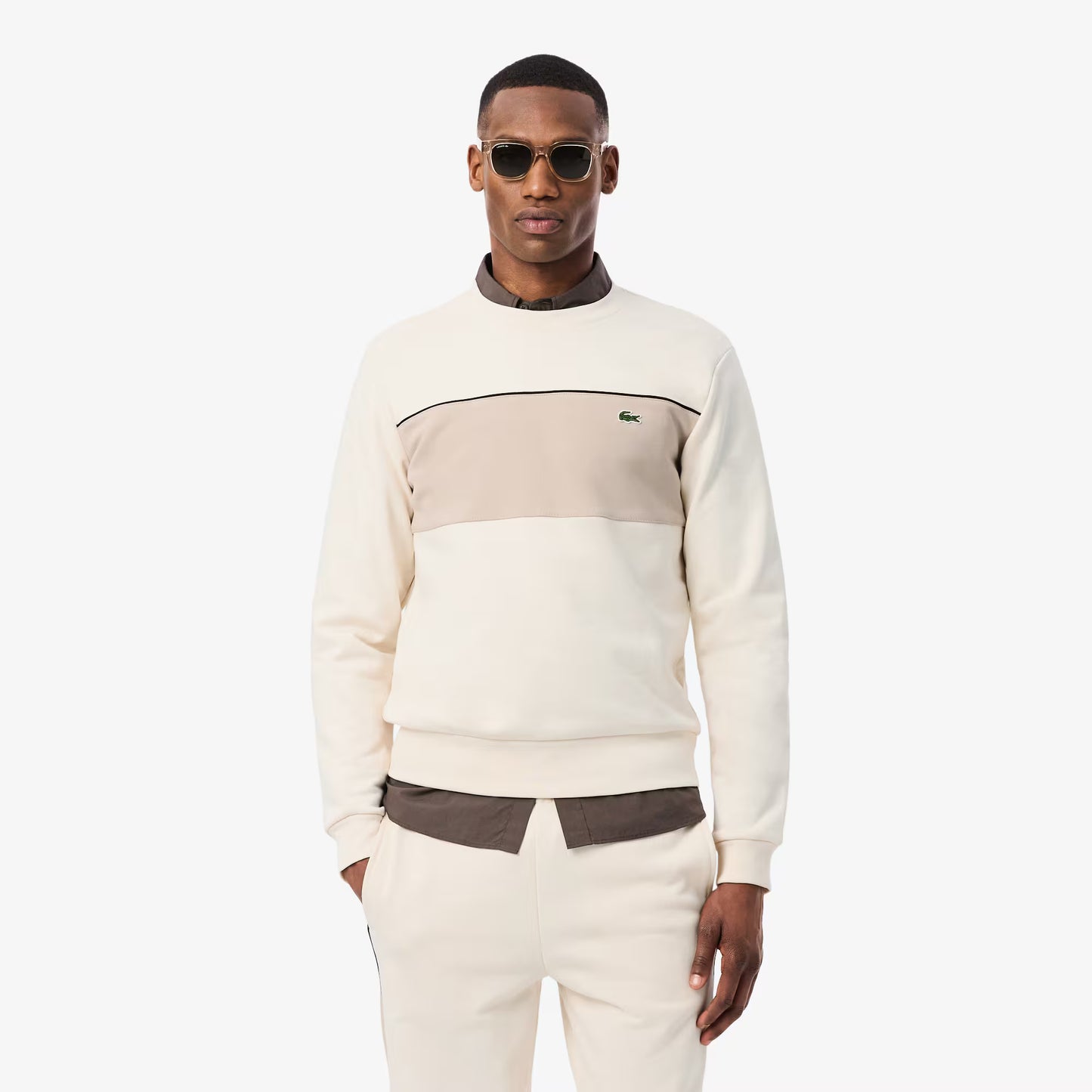 Sweat-shirt en molleton color-block