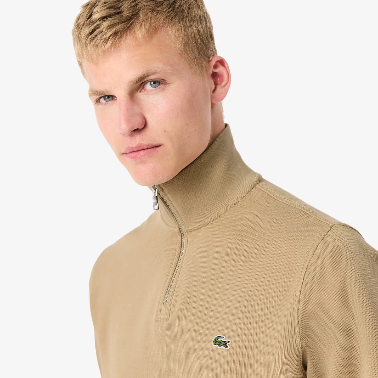Sweat-shirt interlock col montant zippé 2