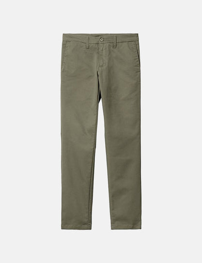 Pantalon Sid (coupe slim) - Vert Algue